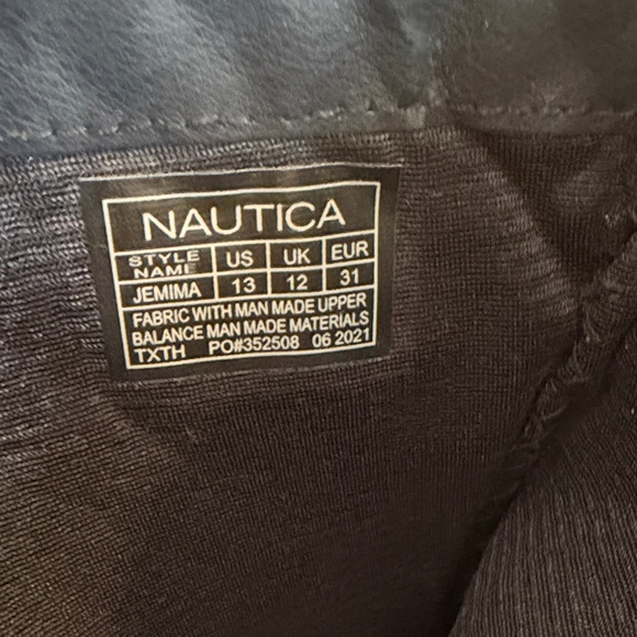 Nautica Navy Quilted and Brown Boots - Picture 13 of 13